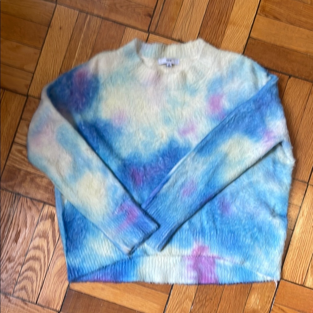 Tie-Dye Blue and Purple Women's Sweater